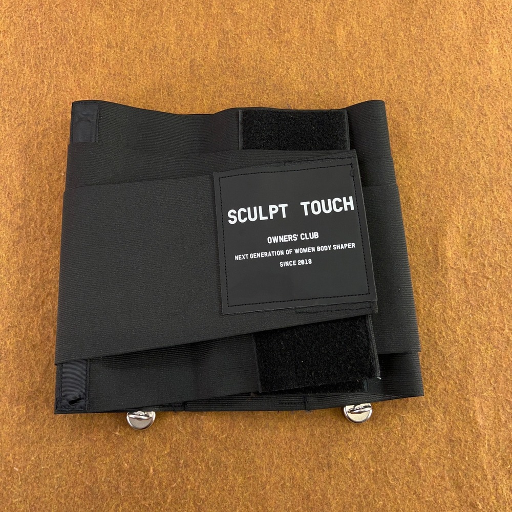 Sculpt Touch Women Medium Black Owners Club Compression Waist Shaper Belt New